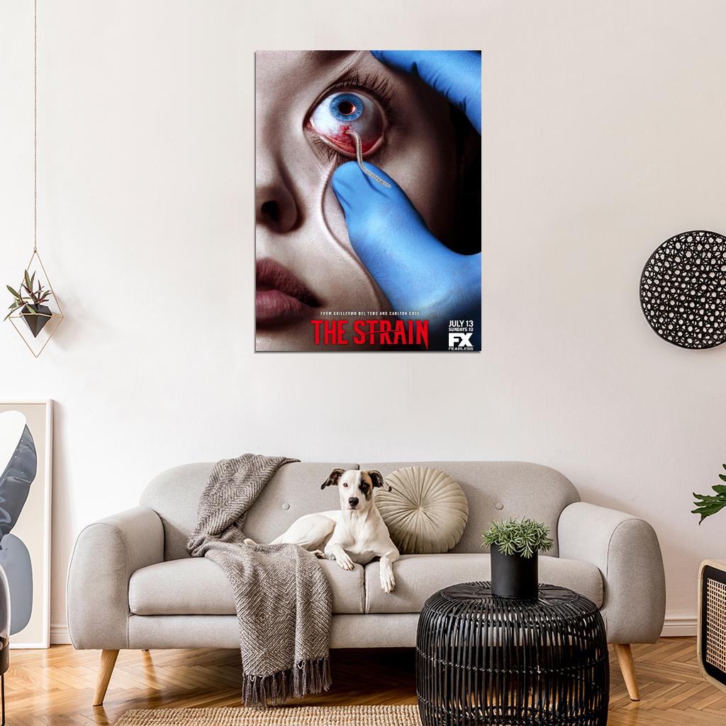 Eye Worm Rubber Gloves Awesome The Strain TV Series Wall Art Print Poster