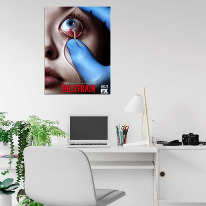 Eye Worm Rubber Gloves Awesome The Strain TV Series Wall Art Print Poster