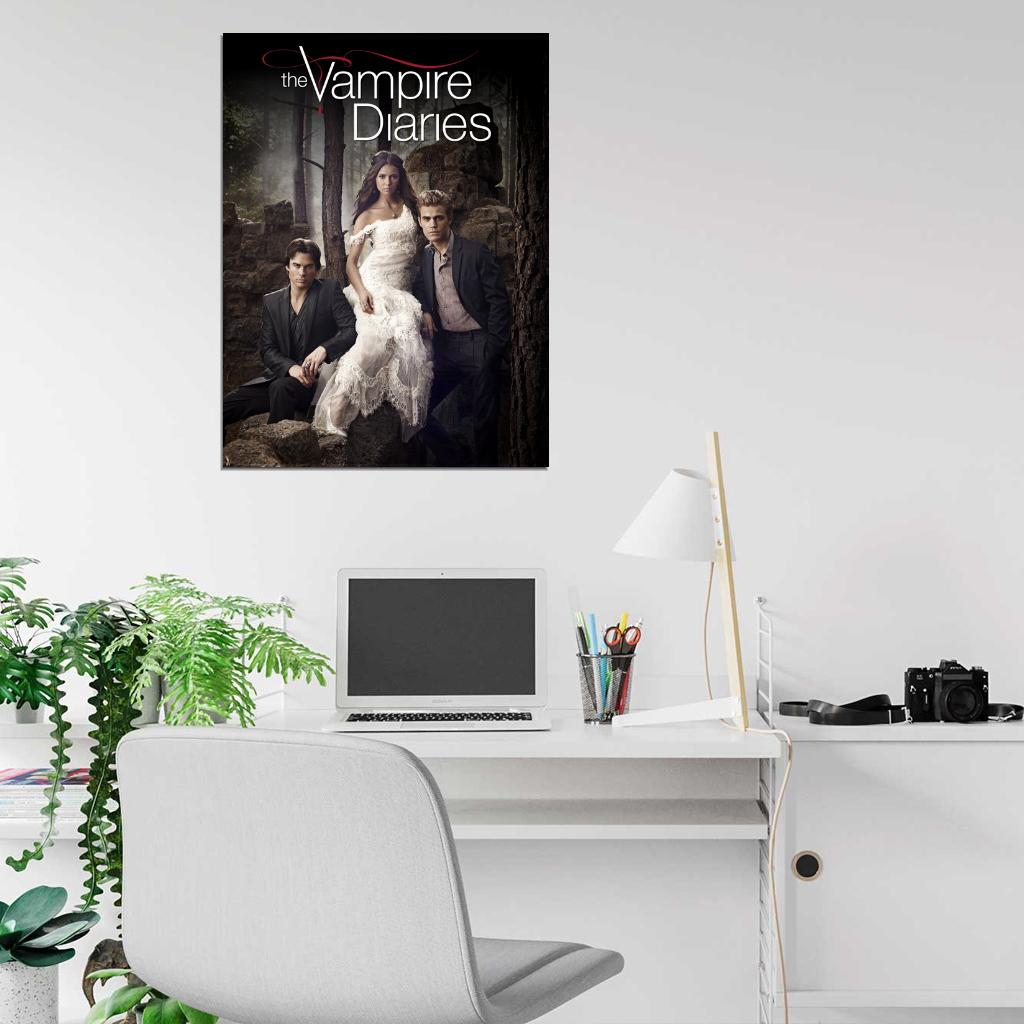 The Vampire Diaries Cast Characters TV Series Wall Art Print Poster
