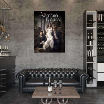 The Vampire Diaries Cast Characters TV Series Wall Art Print Poster