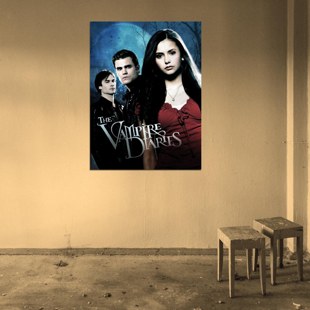 The Vampire Diaries Awesome Cast Characters TV Series Wall Art Print Poster