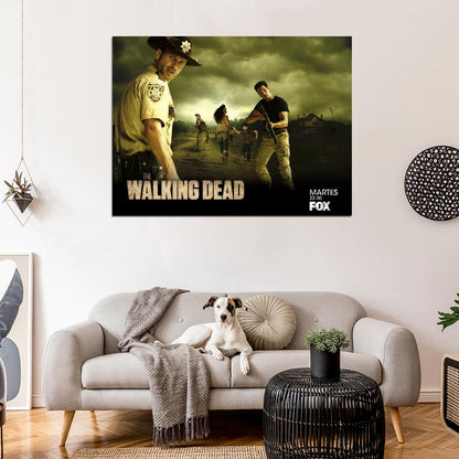 Rick Grimes Shane Walsh The Walking Dead TV Series Wall Art Print Poster