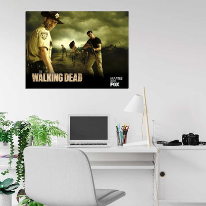 Rick Grimes Shane Walsh The Walking Dead TV Series Wall Art Print Poster