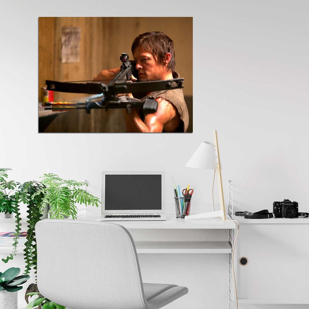 Daryl Dixon Norman Reedus Crossbow The Walking Dead TV Wall Art Print Poster