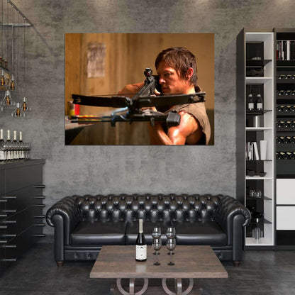 Daryl Dixon Norman Reedus Crossbow The Walking Dead TV Wall Art Print Poster