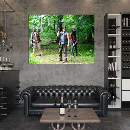Daryl Dixon Michonne Bob Stookey The Walking Dead TV Wall Art Print Poster