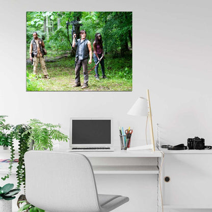 Daryl Dixon Michonne Bob Stookey The Walking Dead TV Wall Art Print Poster