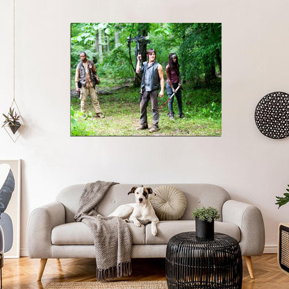 Daryl Dixon Michonne Bob Stookey The Walking Dead TV Wall Art Print Poster