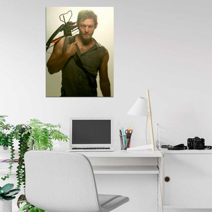 Daryl Dixon Norman Reedus Crossbow The Walking Dead Wall Art Print Poster