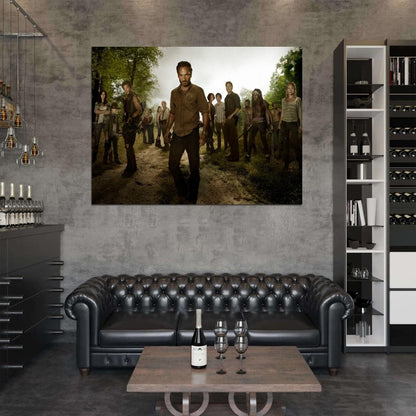 The Walking Dead Cast Characters Survivors TV Series Wall Art Print Poster