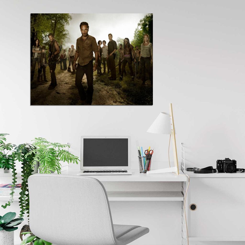 The Walking Dead Cast Characters Survivors TV Series Wall Art Print Poster