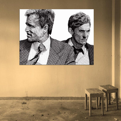 Woody Harrelson Matthew McConaughey Art True Detective Wall Art Print Poster