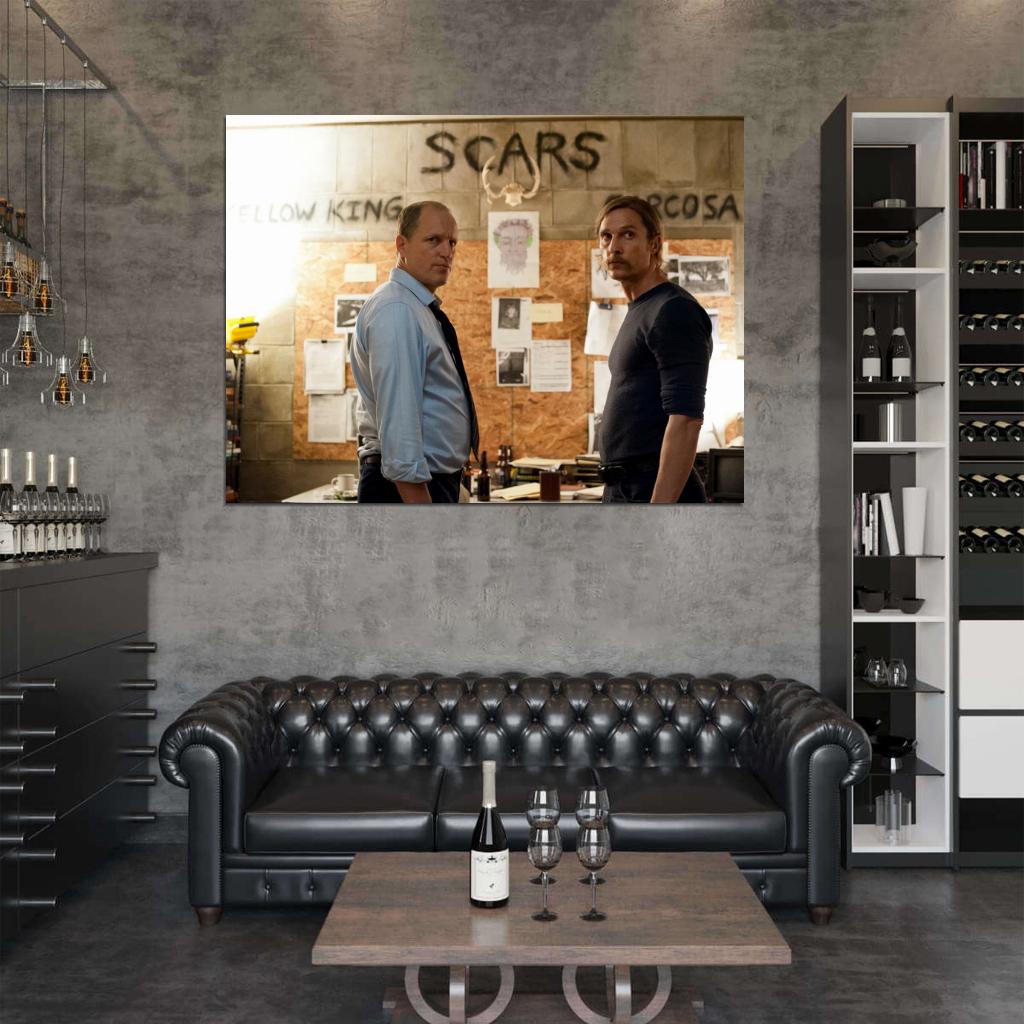 Hart Cohle Harrelson McConaughey True Detective Series Wall Art Print Poster