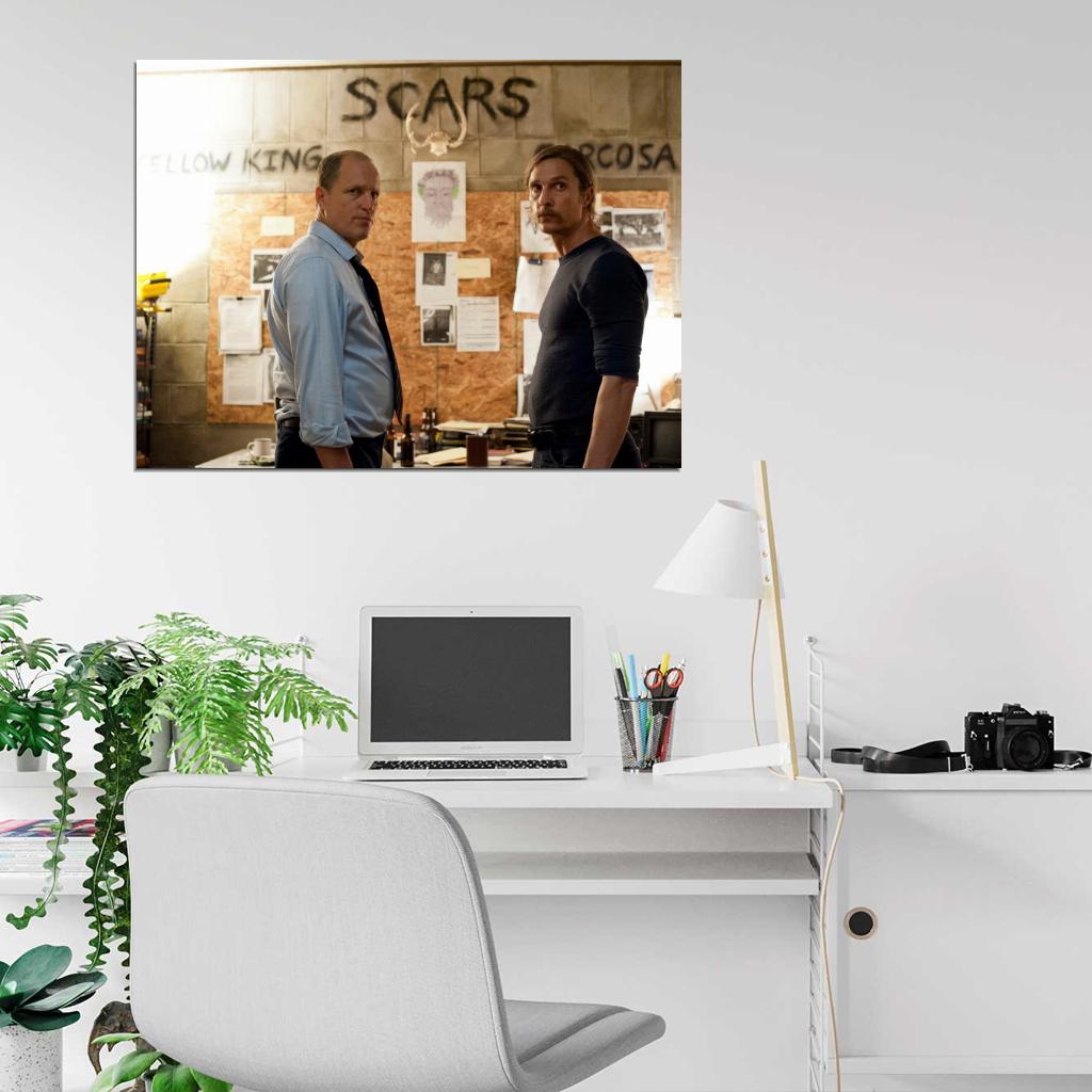 Hart Cohle Harrelson McConaughey True Detective Series Wall Art Print Poster