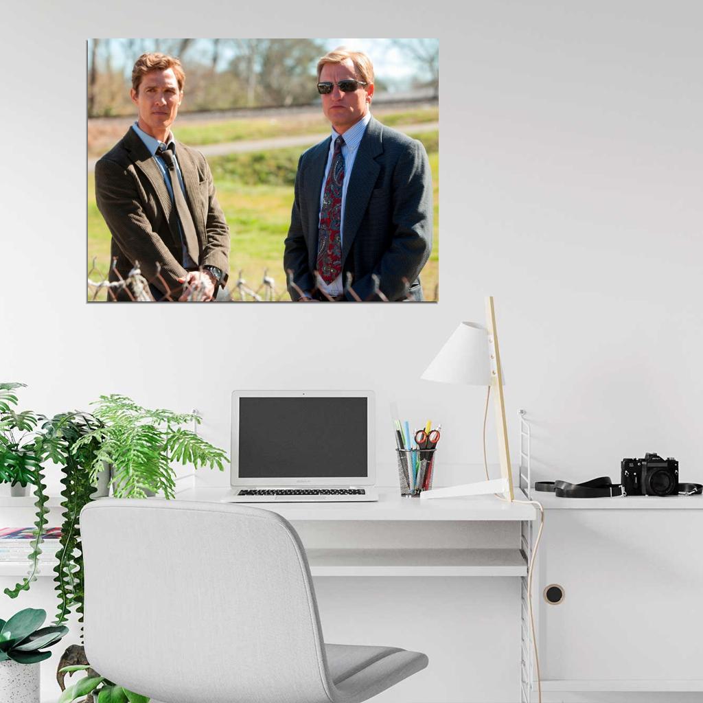 Matthew McConaughey Woody Harrelson True Detective Wall Art Print Poster