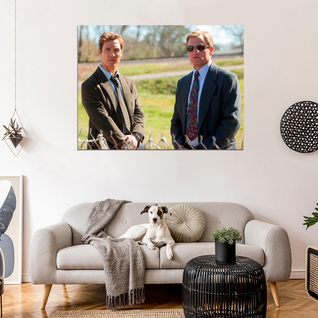 Matthew McConaughey Woody Harrelson True Detective Wall Art Print Poster