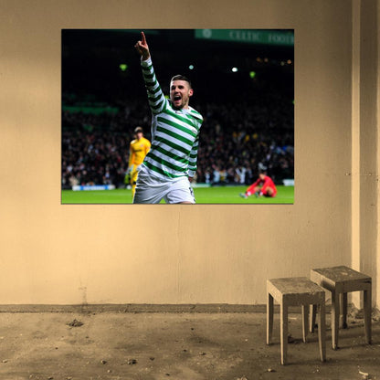 Gary Hooper Goal FC Soccer Football Wall Art Print Poster