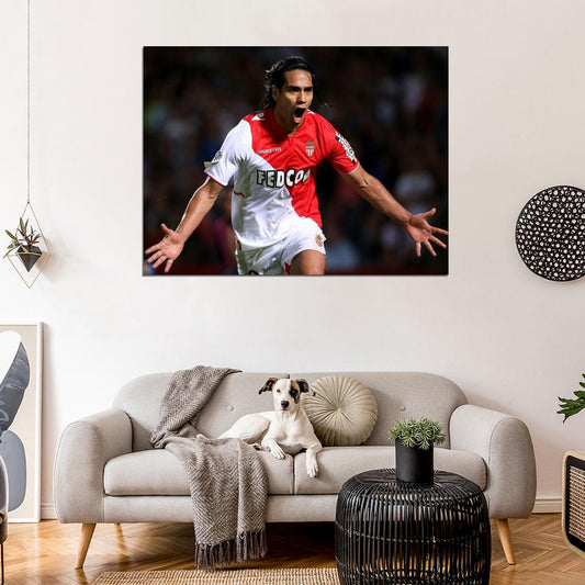Radamel Falcao El Tigre AS Monaco FC Soccer Football Wall Art Print Poster