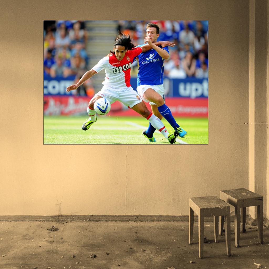 Radamel Falcao El Tigre AS Monaco FC Soccer Football Wall Art Print Poster