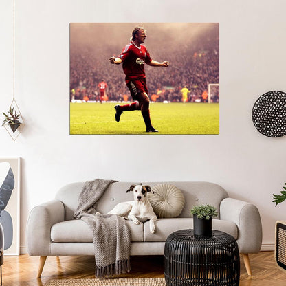 Dirk Kuyt Goal Celebration Epic Awesome Football Wall Art Print Poster