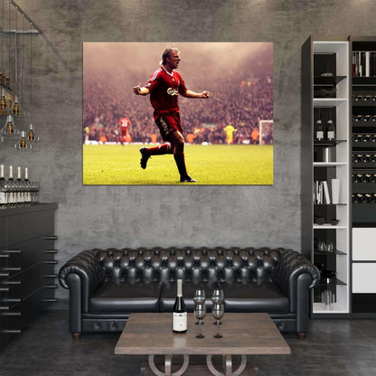 Dirk Kuyt Goal Celebration Epic Awesome Football Wall Art Print Poster