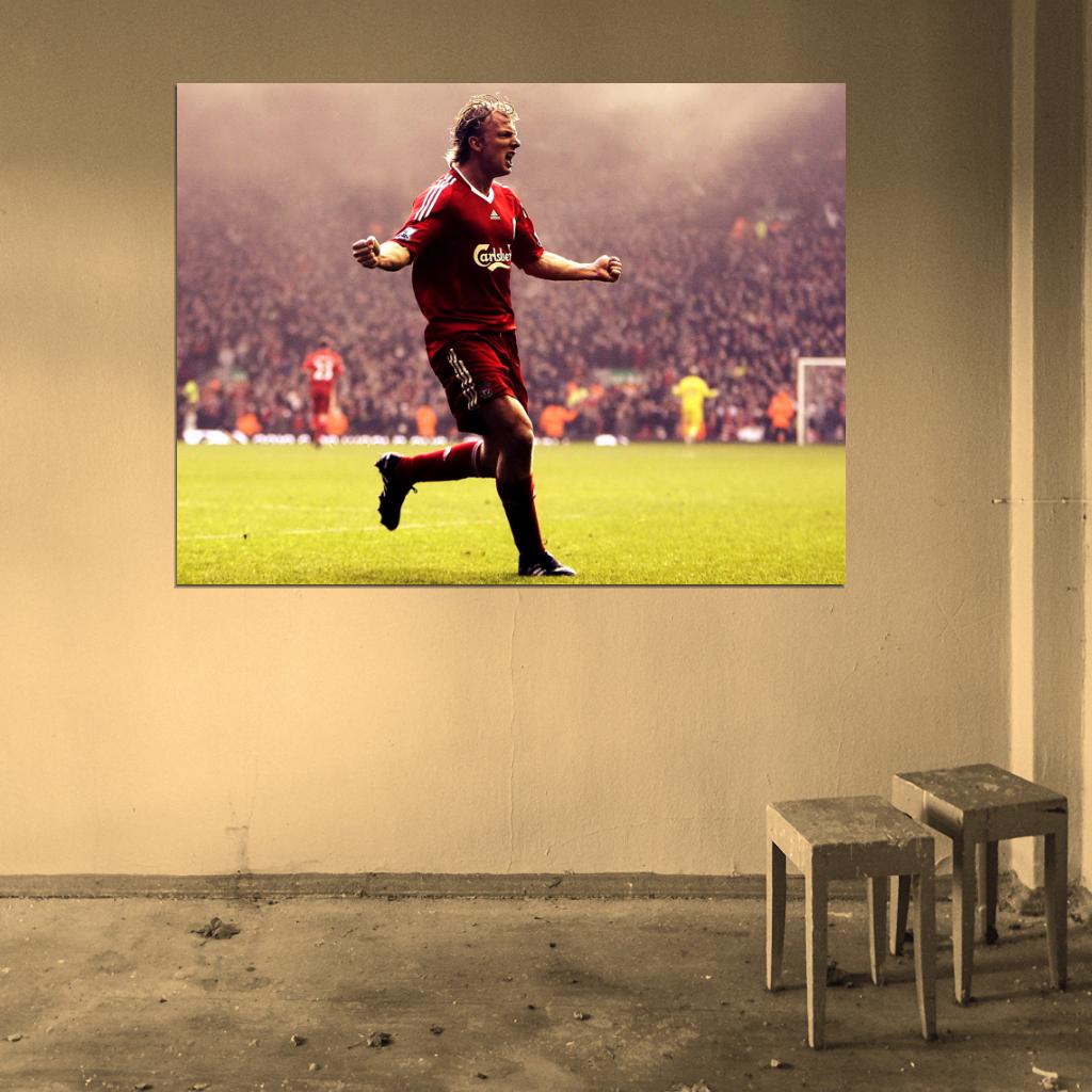 Dirk Kuyt Goal Celebration Epic Awesome Football Wall Art Print Poster