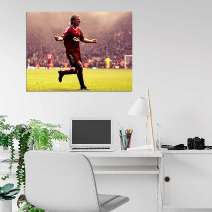 Dirk Kuyt Goal Celebration Epic Awesome Football Wall Art Print Poster