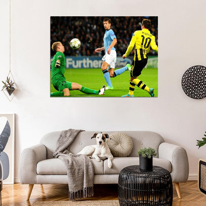 Mario Gotze Shot Goal Football Wall Art Print Poster