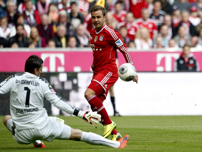 Mario Gotze Shot Goal Football Wall Art Print Poster