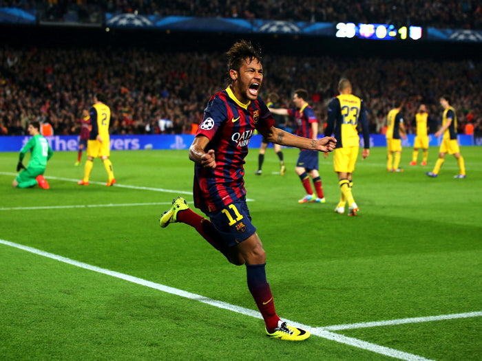 Neymar Jr Goal Celebration FC Football Wall Art Print Poster