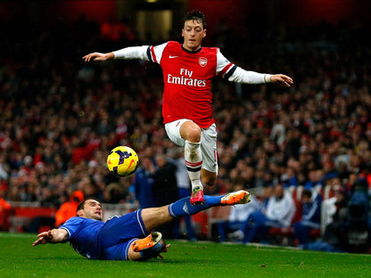 Mesut Ozil Frank Lampard FC Arsenal Chelsea Football Wall Art Print Poster