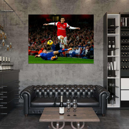 Mesut Ozil Frank Lampard FC Arsenal Chelsea Football Wall Art Print Poster