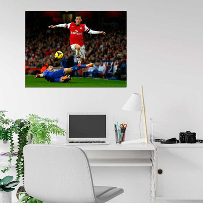 Mesut Ozil Frank Lampard FC Arsenal Chelsea Football Wall Art Print Poster