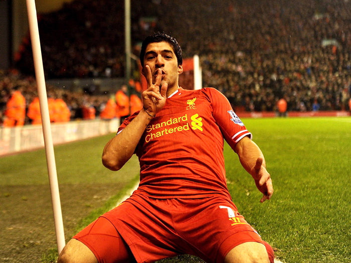 Luis Suarez Goal Celebration Awesome Soccer Football Wall Art Print Poster