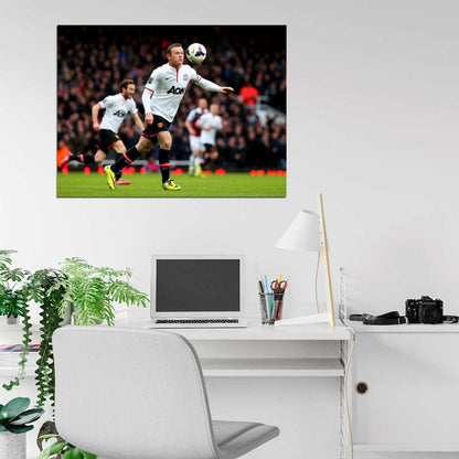 Wayne Rooney FC United Soccer Football Wall Art Print Poster