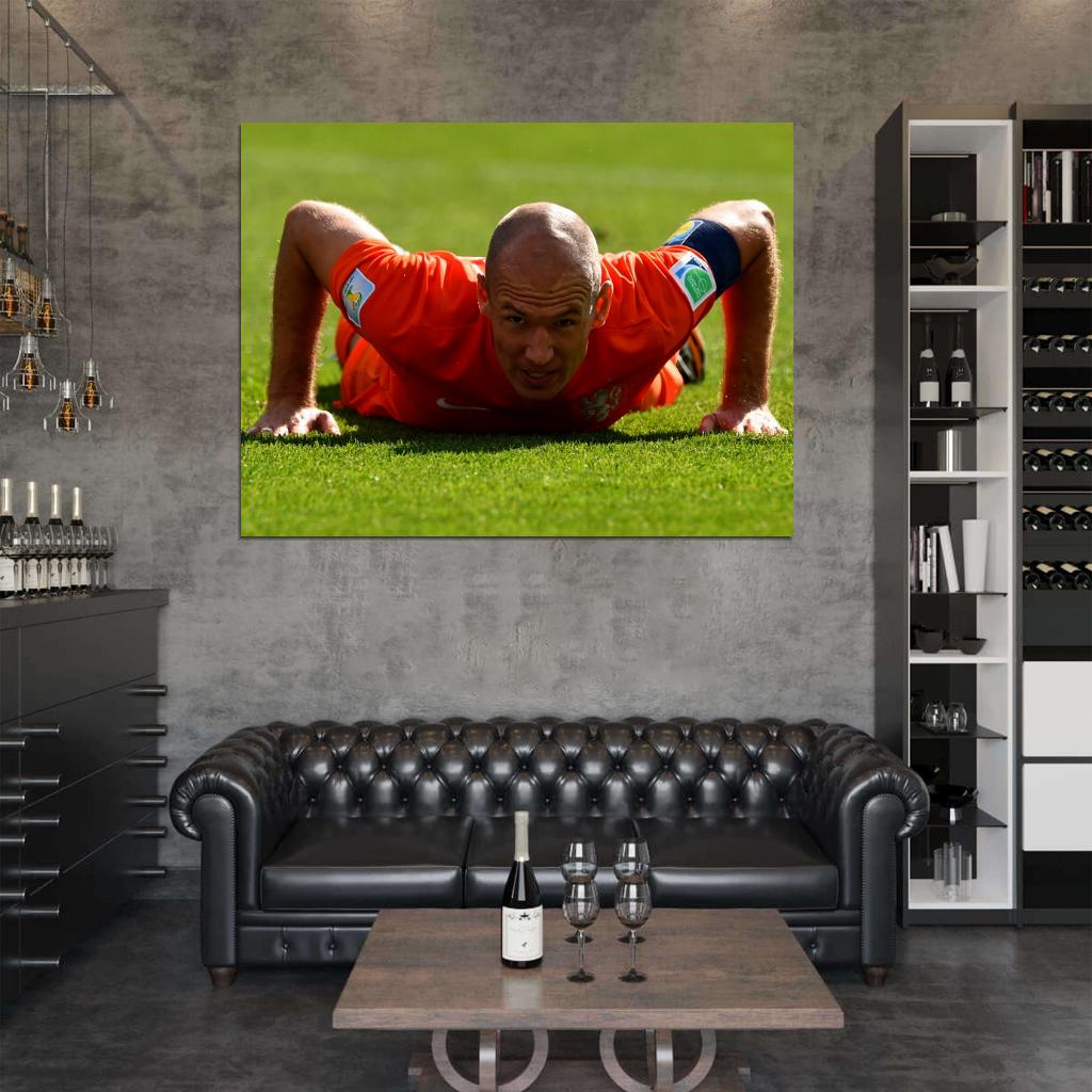 Arjen Robben The Netherlands FIFA World Cup Brazil Wall Art Print Poster