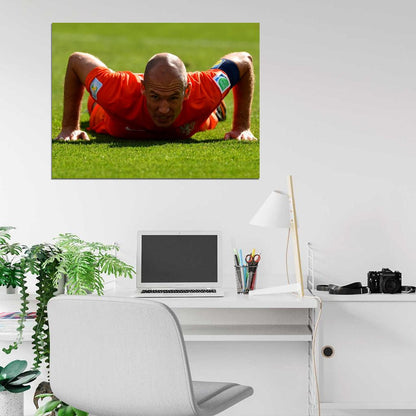 Arjen Robben The Netherlands FIFA World Cup Brazil Wall Art Print Poster