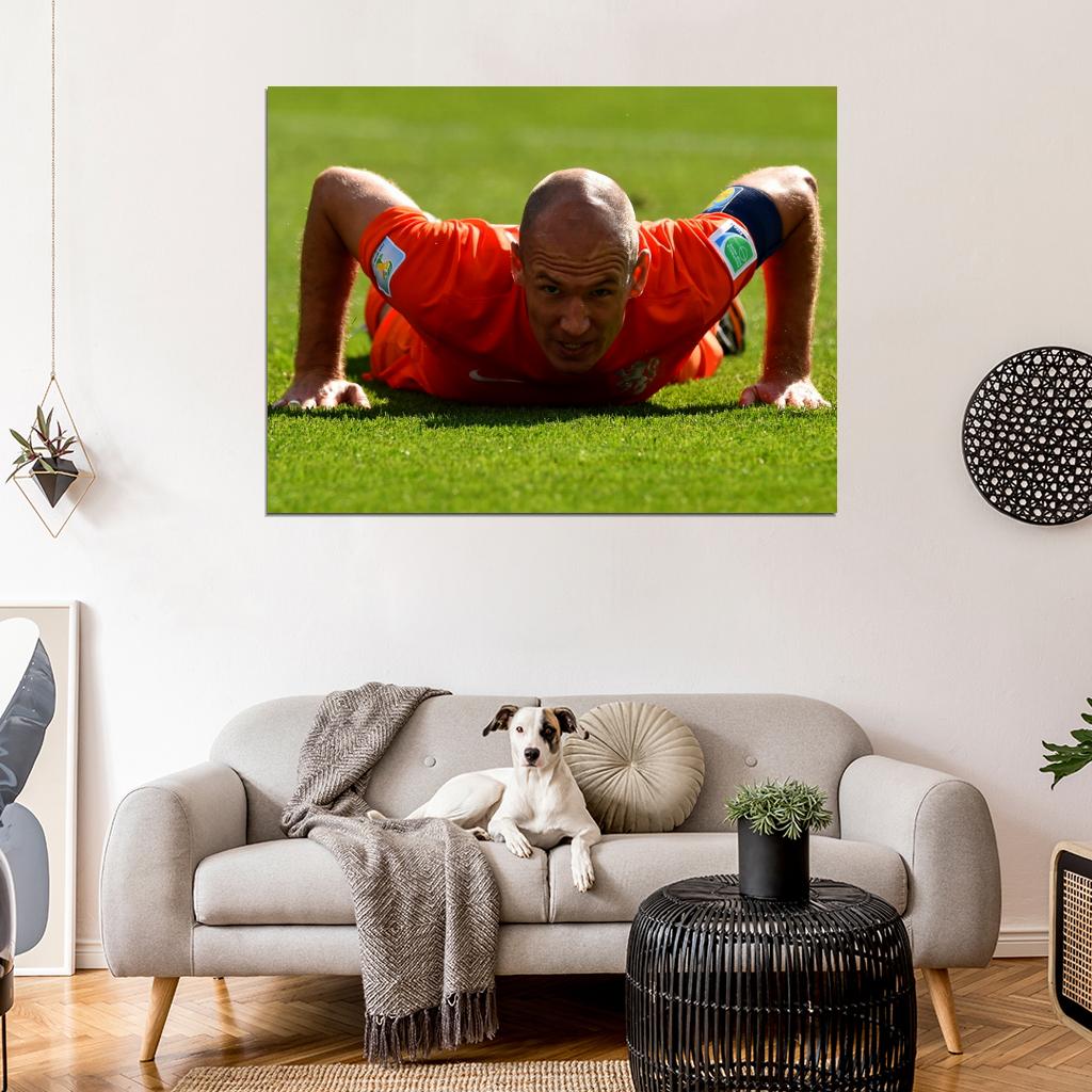 Arjen Robben The Netherlands FIFA World Cup Brazil Wall Art Print Poster