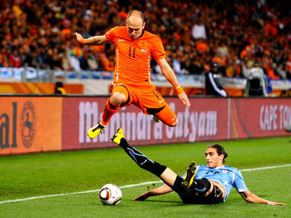 Arjen Robben Sliding Tackle The Netherlands Brazil Wall Art Print Poster