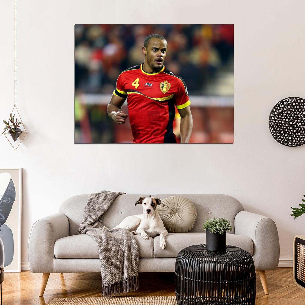 Vincent Kompany Belgium 2014 FIFA World Cup Brazil Wall Art Print Poster