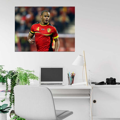 Vincent Kompany Belgium 2014 FIFA World Cup Brazil Wall Art Print Poster