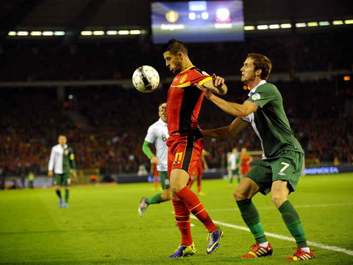 Dries Mertens Ball Control Air Chest Belgium Wales Wall Art Print Poster