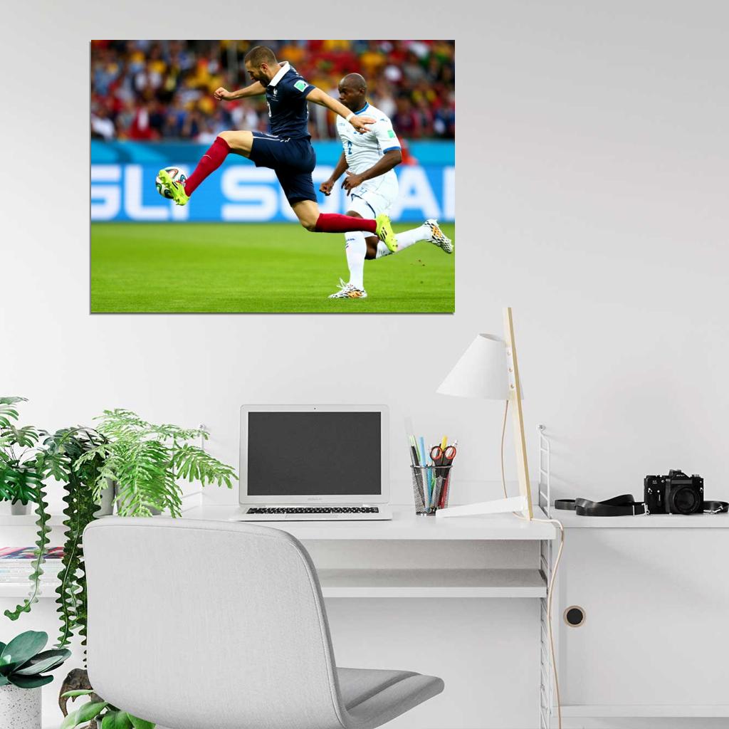 Karim Benzema France Amazing 2014 FIFA World Cup Wall Art Print Poster