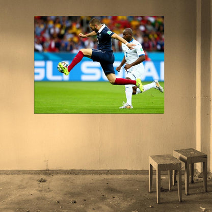 Karim Benzema France Amazing 2014 FIFA World Cup Wall Art Print Poster