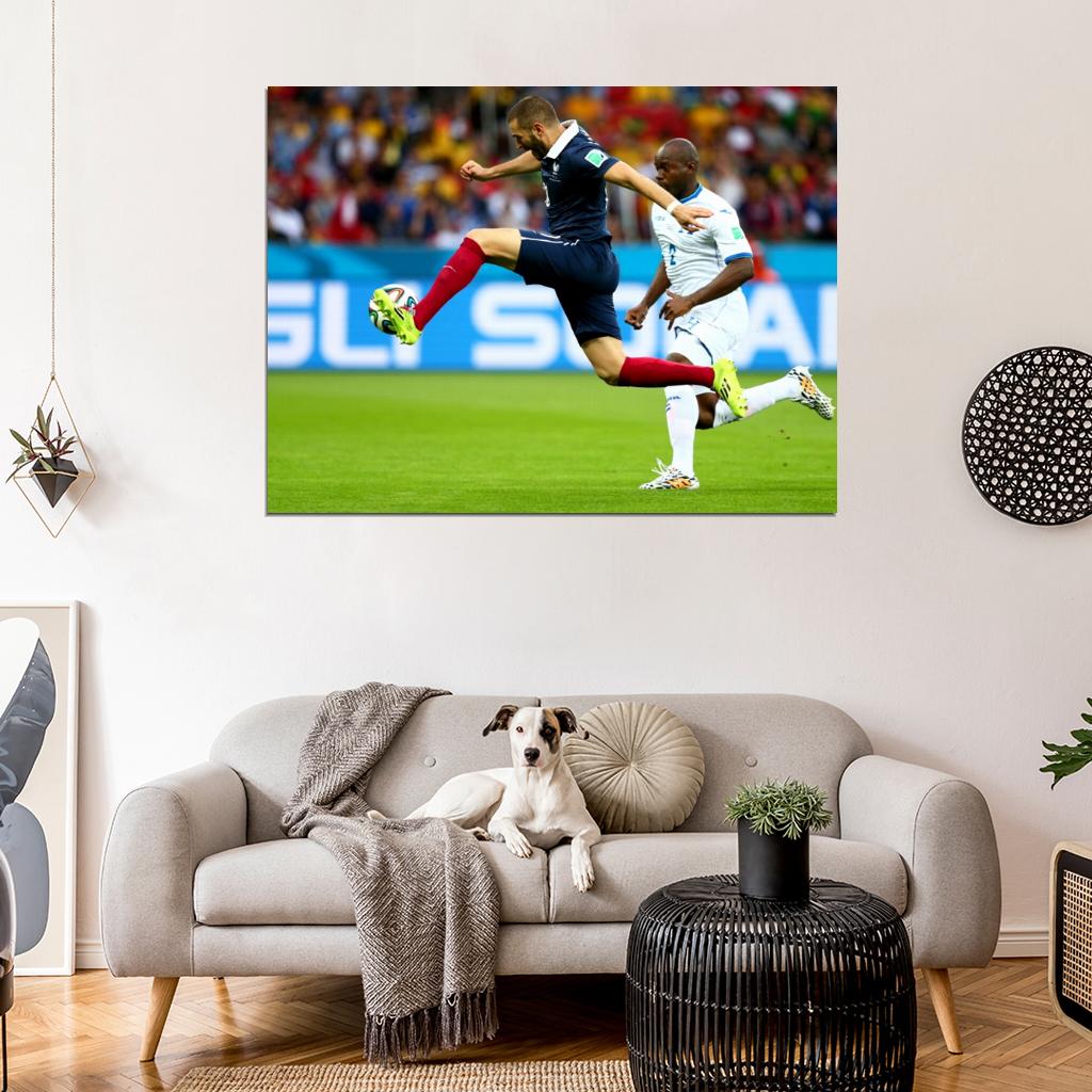 Karim Benzema France Amazing 2014 FIFA World Cup Wall Art Print Poster