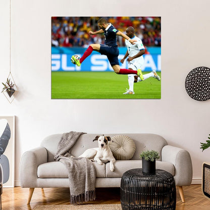 Karim Benzema France Amazing 2014 FIFA World Cup Wall Art Print Poster