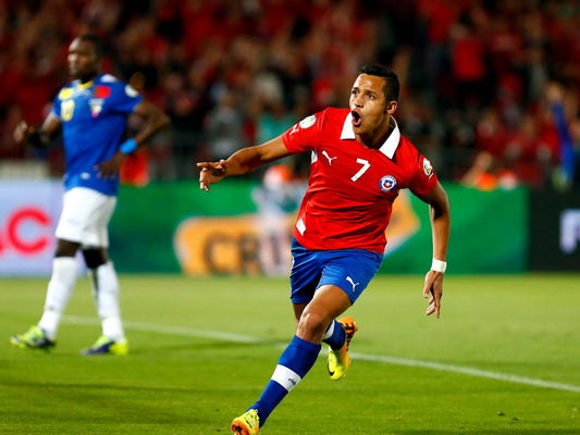 Alexis Sanchez Goal Chile Ecuador FIFA World Cup Wall Art Print Poster
