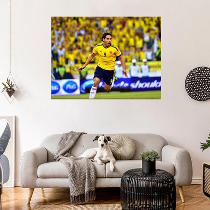 Radamel Falcao El Tigre Goal Celebration Colombia Wall Art Print Poster