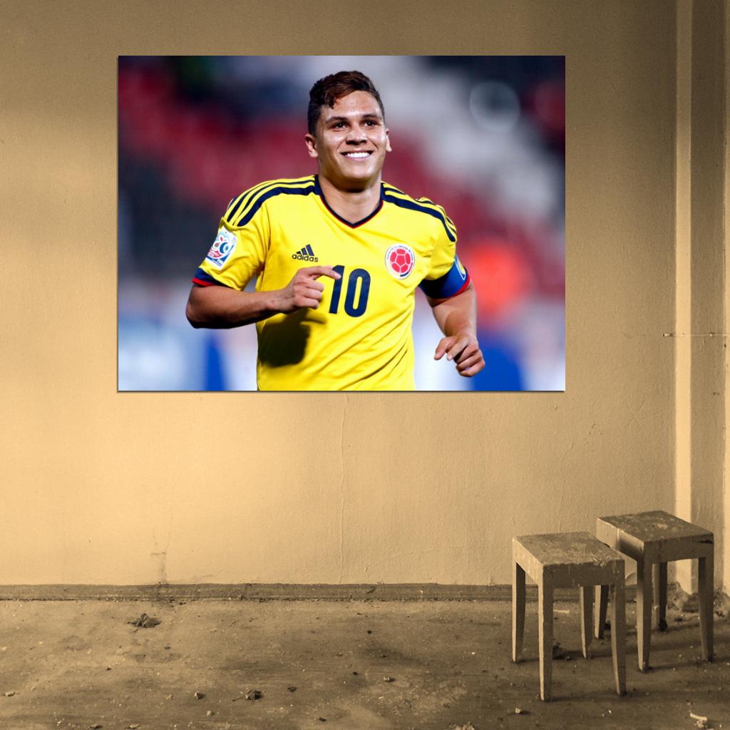 Alexander Mejia Colombia Portrait FIFA World Cup Wall Art Print Poster