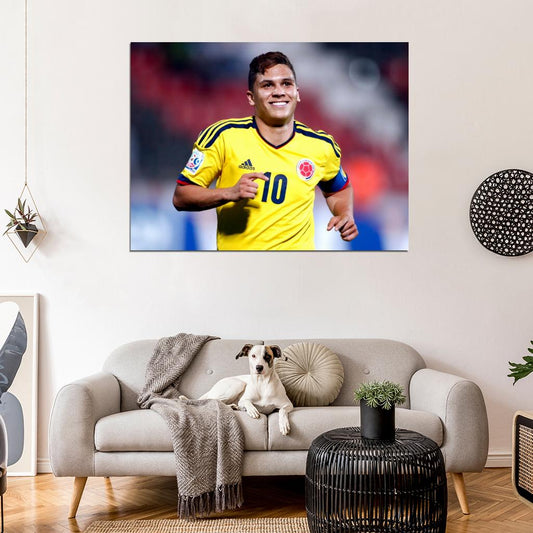 Alexander Mejia Colombia Portrait FIFA World Cup Wall Art Print Poster